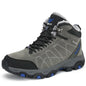 Green high-top cotton boots for couples, winter hiking shoes by Mead's Supply & Equipment Outfitters, sturdy footwear for outdoor adventures.