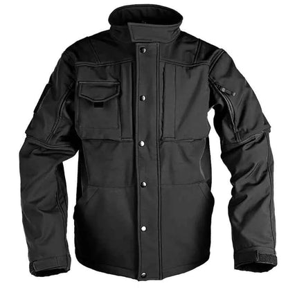 Green Rhino 2.0 Tactical Softshell Jacket for Men by Mead's Supply & Equipment Outfitters, showing front view with durable fabric.
