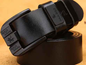 Martin men's genuine leather belt with white button, brown color, 110cm length, from Mead's Supply & Equipment Outfitters.