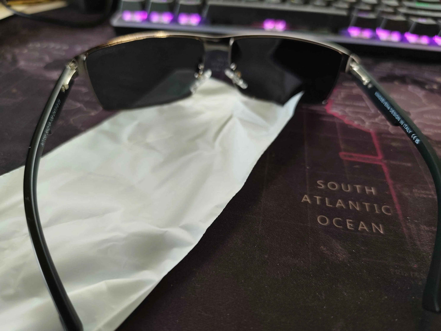 KingSeven polarized men's aviator sunglasses with UV400 protection, semi-rimless sport design, by Mead's Supply & Equipment Outfitters.