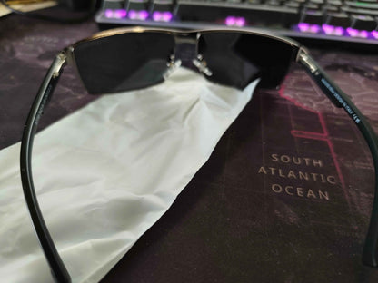 KingSeven polarized men's aviator sunglasses with UV400 protection, semi-rimless sport design, by Mead's Supply & Equipment Outfitters.
