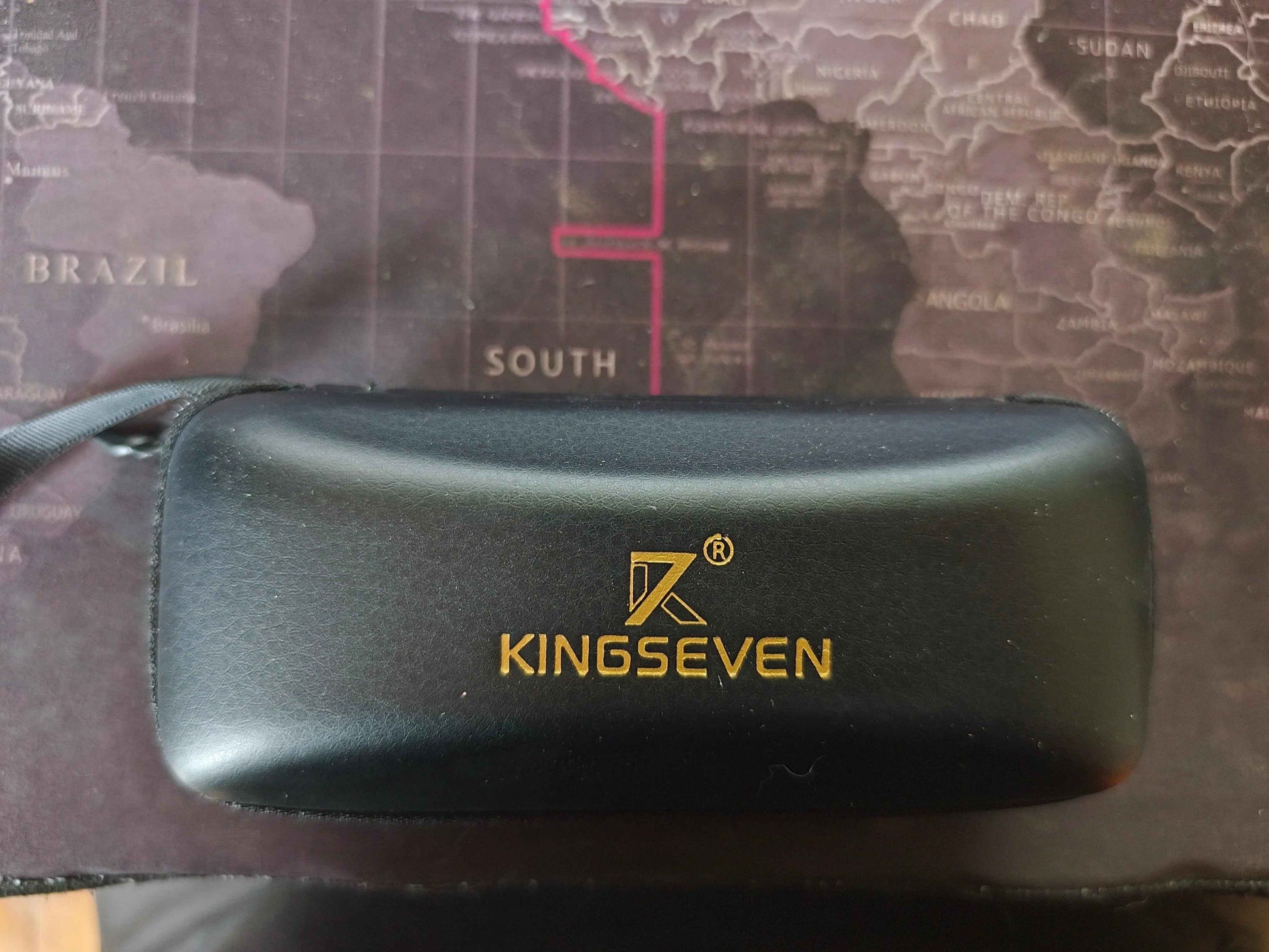 Kingseven polarized sunglasses for men with UV400 protection, semi-rimless sport aviator design, by Mead's Supply & Equipment Outfitters.