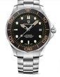 Mead's Supply Chrono Edge waterproof luminous men's watch with black strap, 100M water resistance, leather and steel strap options.