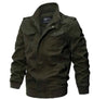 Men's Tactical Flight Army Jacket by Mead's Supply & Equipment, military bomber style with cotton construction, available in plus sizes.