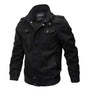 Military tactical flight army jacket by Mead's Supply & Equipment, men's cotton bomber jacket in plus size.