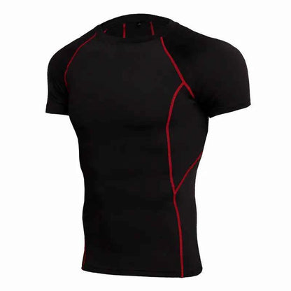Men's quick-dry camouflage short sleeve T-shirt by Mead's Supply & Equipment Outfitters, black, athletic outdoor sports tee.