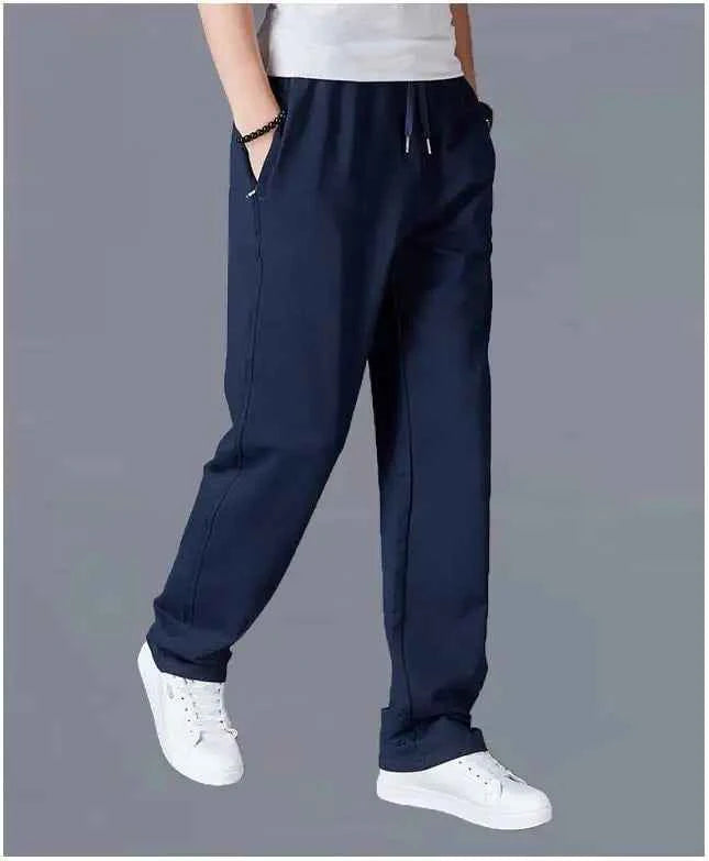 Men's oversized black cotton knit sweatpants with a relaxed fit, casual joggers from Mead's Supply & Equipment Outfitters.