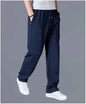 Men's oversized black cotton knit sweatpants with a relaxed fit, casual joggers from Mead's Supply & Equipment Outfitters.