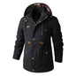 Men's plus size black hooded windbreaker jacket from Mead's Supply & Equipment Outfitters, lightweight outdoor wind jacket, extended sizes
