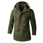 Black men's plus size hooded windbreaker jacket by Mead's Supply & Equipment Outfitters, lightweight outdoor wind jacket in extended sizes.