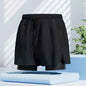 Men's black quick-dry swim trunks by Mead's Supply & Equipment Outfitters, showing the stylish beach shorts for swimming and spa.