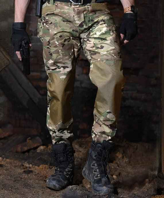 Men's Quartermaster Camouflage Tactical Pants by Mead's Supply & Equipment, quick-drying, wear-resistant outdoor hiking pants.