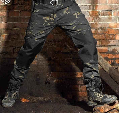 Quartermaster camouflage tactical pants for men, quick-drying, wear-resistant outdoor hiking pants by Mead's Supply & Equipment.