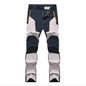 Dark blue men's hiking pants by Mead's Supply & Equipment Outfitters, stretch, windproof, waterproof, and wear-resistant outdoor trousers.