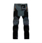 Men's dark blue stretch windproof waterproof hiking pants by Mead's Supply & Equipment Outfitters, wear-resistant outdoor trousers.