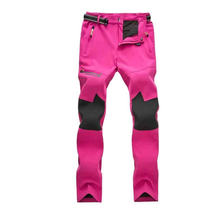Unisex waterproof hiking pants by Mead's Supply & Equipment Outfitters, breathable polyester outdoor gear for men and women.
