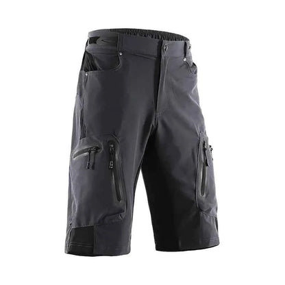 Men's gray quick-drying hiking pants by Mead's Supply & Equipment Outfitters, lightweight outdoor trousers with a casual fit.