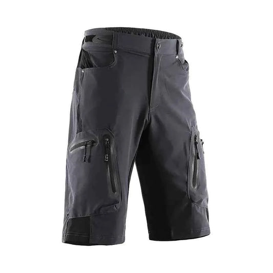 Men's gray quick-drying hiking pants by Mead's Supply & Equipment Outfitters, lightweight outdoor trousers with a casual fit.