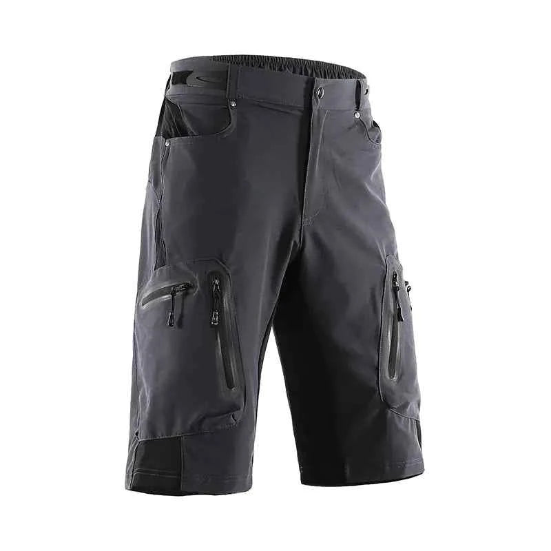 Gray men's casual quick-drying hiking pants by Mead's Supply & Equipment Outfitters, lightweight outdoor trousers with functional design.