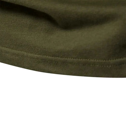 Men's cotton long sleeve color block T-shirt featuring casual style and comfort, in a natural look with contrasting color blocks.