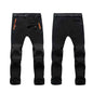 Army green men's outdoor hiking pants by Mead's Supply & Equipment Outfitters, unisex cotton trekking pants with multiple pockets.