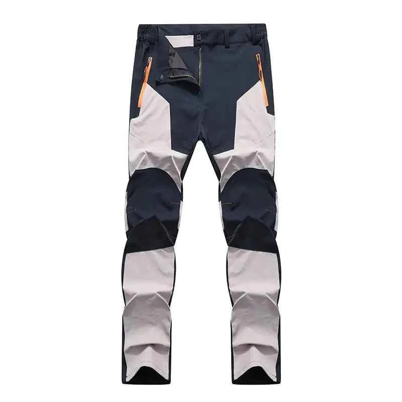 Army green men's outdoor hiking pants by Mead's Supply & Equipment Outfitters, unisex cotton trekking pants with multiple pockets.