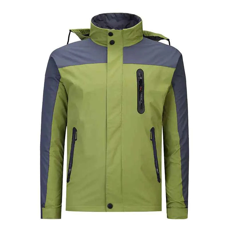 Unisex hooded winter mountain jacket from Mead's Supply & Equipment Outfitters, suitable for climbing and skiing outdoor activities.