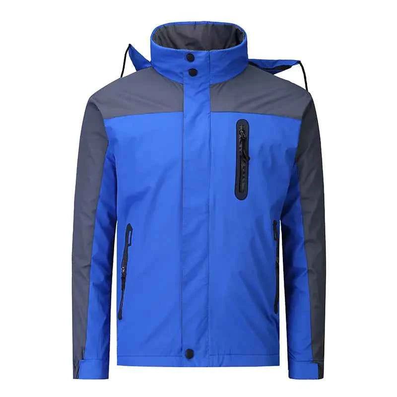 Unisex hooded winter mountain jacket for couples' climbing and skiing, outdoor men's coat by Mead's Supply & Equipment Outfitters