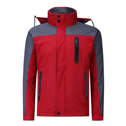 Unisex hooded winter mountain jacket for couples, outdoor climbing and ski coat by Mead's Supply & Equipment Outfitters.