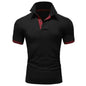 Men's casual cotton polo shirt by Mead's Supply & Equipment Outfitters, slim fit short sleeve style, available in plus size.