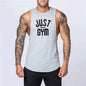 White men's loose cotton sleeveless singlet from Mead's Supply & Equipment Outfitters, casual sleeveless men's clothing.