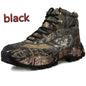 Men's off-road hiking boots by Mead's Supply & Equipment Outfitters, durable camouflage tactical outdoor footwear with rugged soles.