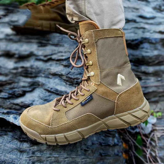 Men's outdoor hiking shoes in brown from Mead's Supply & Equipment Outfitters, durable trail footwear designed for rugged outdoor use.
