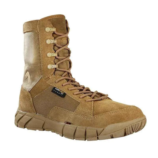 Men's outdoor hiking shoes by Mead's Supply & Equipment Outfitters in brown, showing durable trail footwear with rugged sole and supportive design.