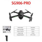 Mead's Supply SG906 PRO foldable GPS drone with 4K gimbal camera, laser obstacle avoidance, and storage bag for outdoor photography.