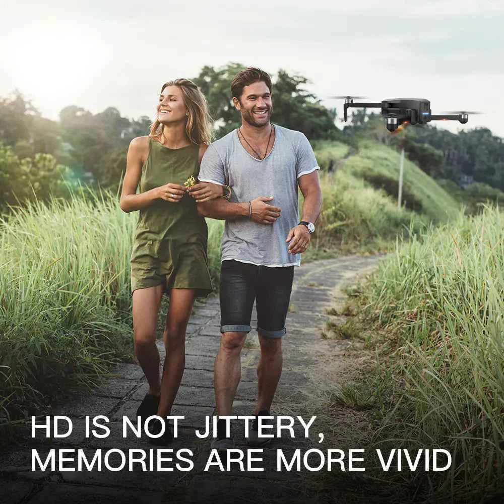 Mead's Supply & Equipment SG906 PRO foldable GPS drone with 4K gimbal camera, obstacle avoidance, and storage bag in outdoor electronics.