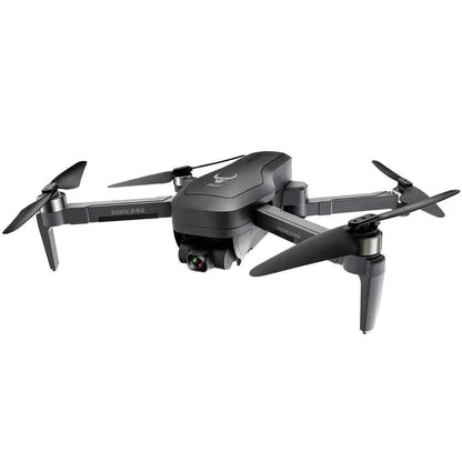 Mead's Supply & Equipment Outfitters SG906 PRO foldable GPS drone with 4K gimbal camera, obstacle avoidance, and storage bag.