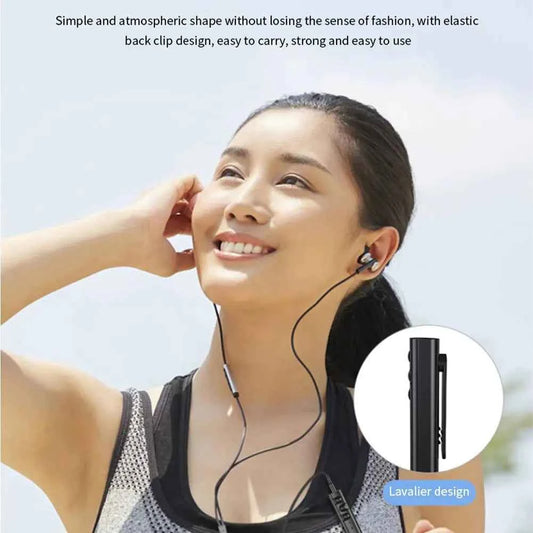 Mini Lavalier Bluetooth MP3 player by Mead's Supply & Equipment Outfitters, compact outdoor electronics with HiFi sound, card slot, and AUX output.