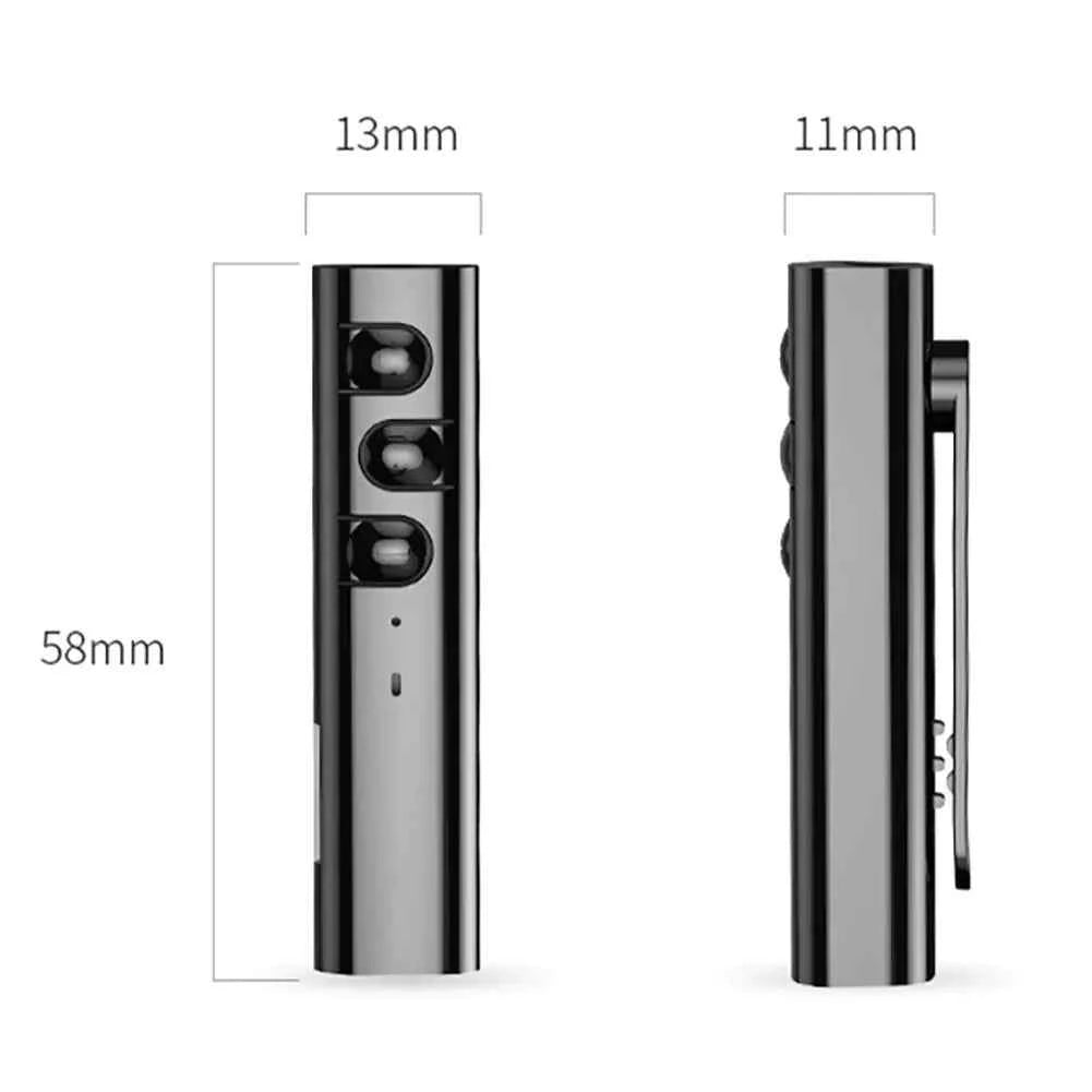 Mini Lavalier Bluetooth MP3 Player from Mead's Supply with HiFi sound, card slot, AUX output, and ultra-compact outdoor electronics design.