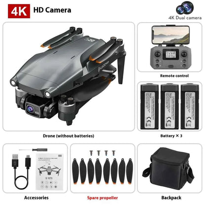 Mead's Supply L600 PRO MAX drone with 4K HD camera, GPS, smart return, laser obstacle avoidance, ideal for aerial photography.