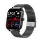Black unisex waterproof smart watch by Mead's Supply & Equipment Outfitters, Bluetooth fitness tracker with health monitoring features.