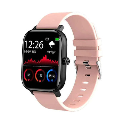 Black unisex waterproof Mead's Supply Bluetooth smart watch with fitness tracker and health monitoring features, outdoor electronics device.