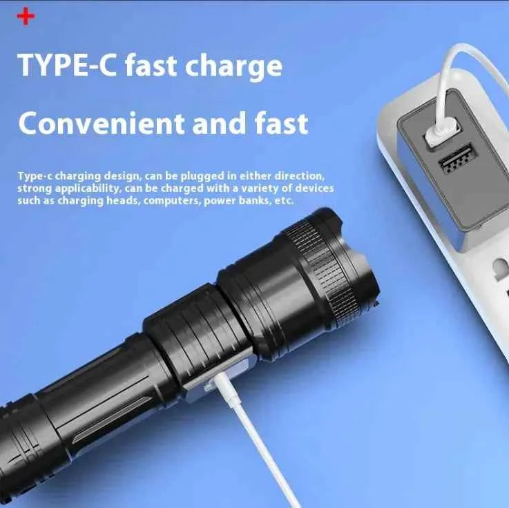ZoomBright Power Flashlight from Mead's Supply & Equipment Outfitters, outdoor LED light with high brightness and durable design.