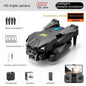 Orange and black UAV three-camera HD drone with optical flow positioning and obstacle avoidance, outdoor electronic equipment from Mead's Supply.