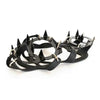 18-Tooth Stainless Steel Ice Crampons for Climbing - Silicone Anti-Slip Traction | M & L