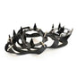 Mead's Supply & Equipment Outfitters 18-tooth stainless steel ice crampons with silicone anti-slip traction for climbing, size M and L