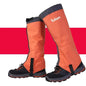 Blue waterproof snow gaiters for mountaineering and hiking, outdoor leg protection covers by Mead's Supply & Equipment Outfitters.