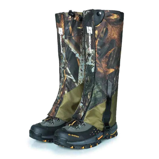 Green camouflage 500D Oxford cloth snow cover for outdoor equipment, designed for durability and protection by Mead's Supply & Equipment Outfitters