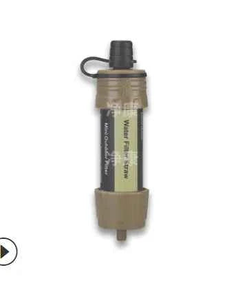 Mead's Supply & Equipment Outfitters outdoor water purification straw for emergency use, compact and portable for clean drinking water.