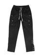 Black women's breasted slit cargo pants with drawstring detail from Mead's Supply & Equipment Outfitters in 2XL size.